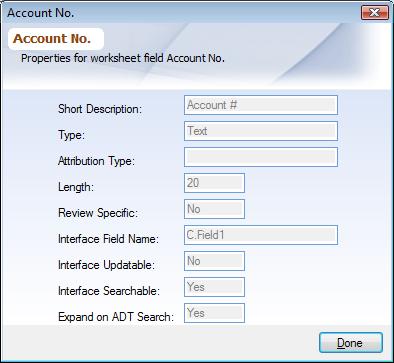 Dialog Worksheet Fields Details