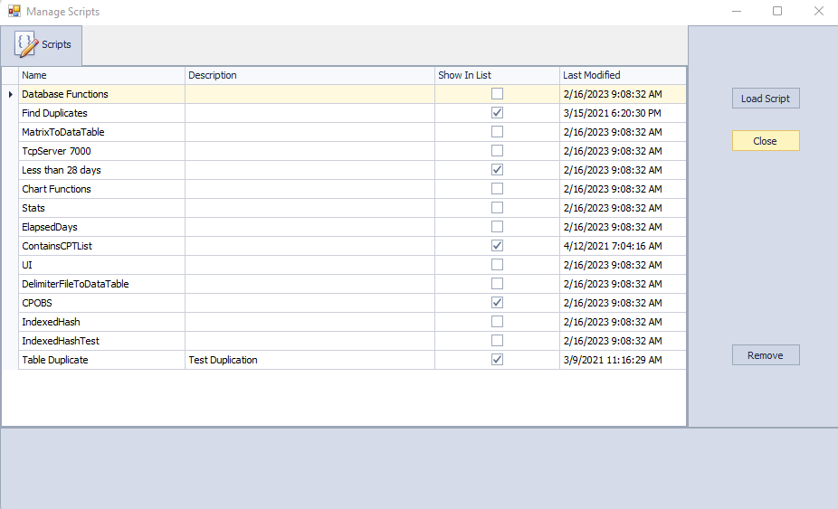 ManageScripts