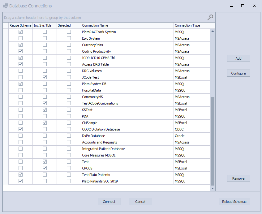 SelectDatabase